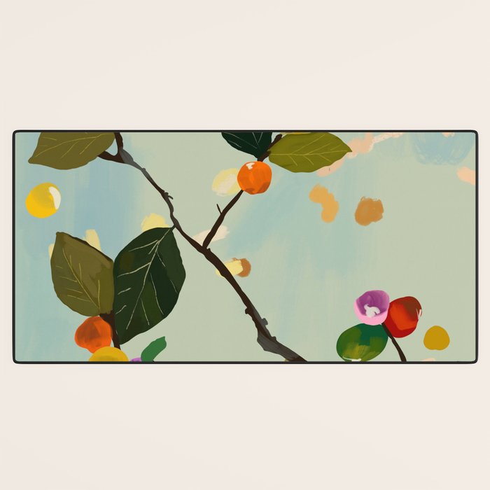 Cherry Fruit Branch II Desk Mat Gallery Image 3