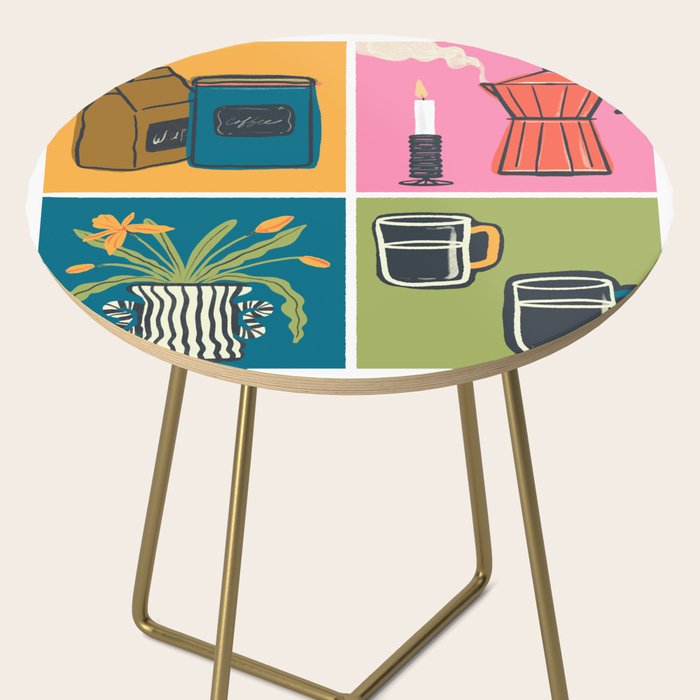 Morning Coffee Essentials Still Life Side Table Gallery Image 2