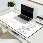 Video Game Controller Patent - Retro Gaming Game Room Art - White Desk Mat Gallery Image 2