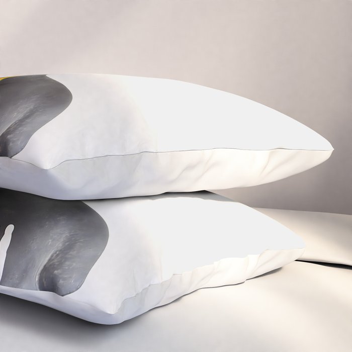 The Girl With Stars In Her Eyes (On White) Pillow Sham Gallery Image 3