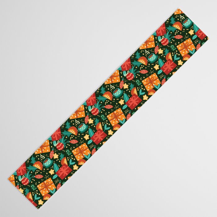 Christmas presents pattern Table Runner Gallery Image 3