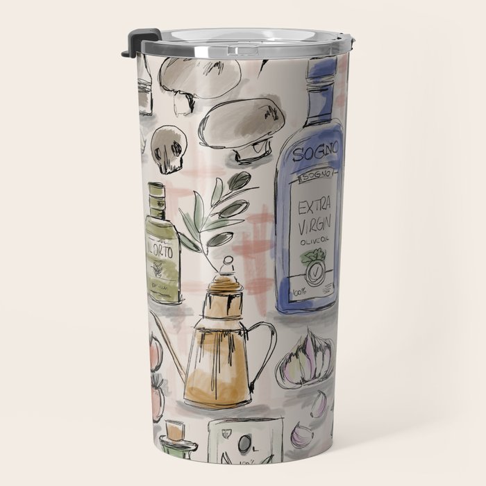 Cucina Italiana Food Recipe Travel Mug Gallery Image 3