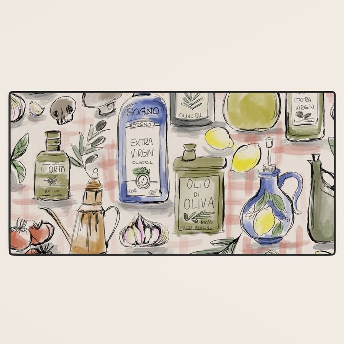 Cucina Italiana Food Recipe Desk Mat Gallery Image 3