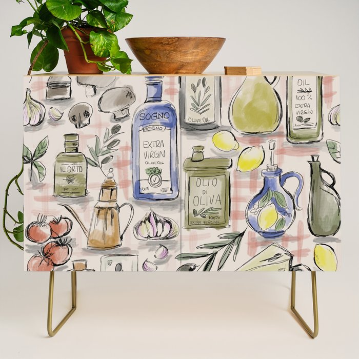 Cucina Italiana Food Recipe Credenza Gallery Image 1