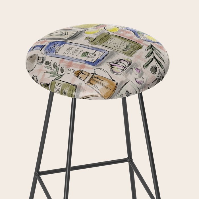 Cucina Italiana Food Recipe Stool Gallery Image 2