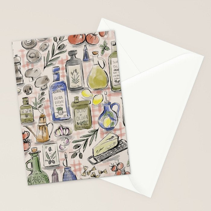 Cucina Italiana Food Recipe Stationery Card Gallery Image 2