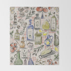 Cucina Italiana Food Recipe Throw Blanket Gallery Image 2