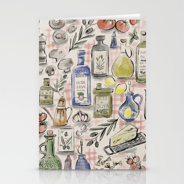 Cucina Italiana Food Recipe Stationery Card Gallery Image 2