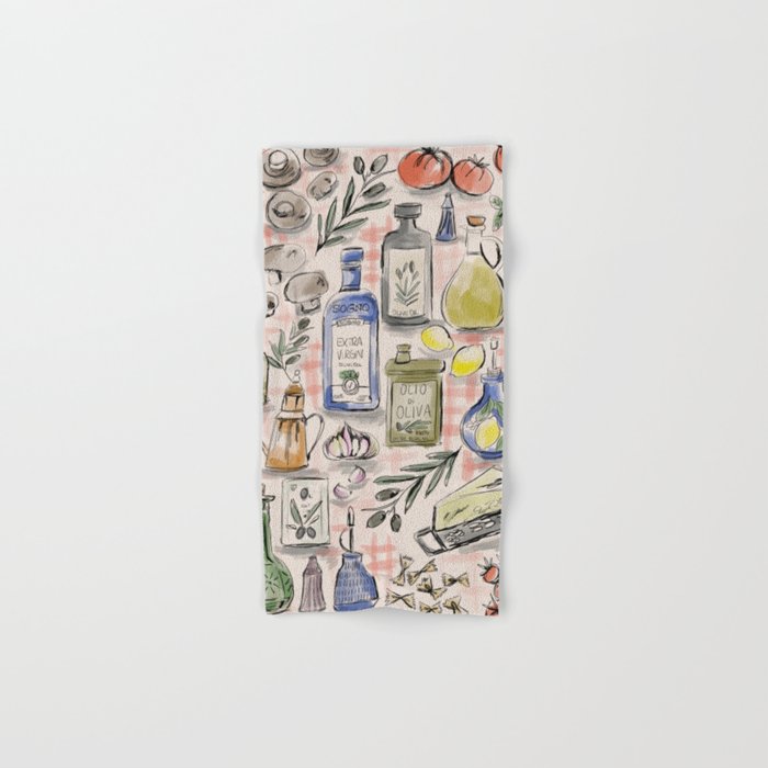 Cucina Italiana Food Recipe Bath Towel Gallery Image 1