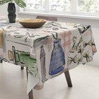 Cucina Italiana Food Recipe Tablecloth Gallery Image 3