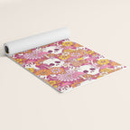 Spooky Mushroom Garden - Fuchsia Yoga Mat Gallery Image 2
