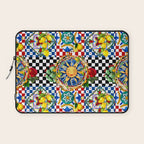 Sicilian sun,majolica,lemon,roses art Laptop Sleeve Gallery Image 1