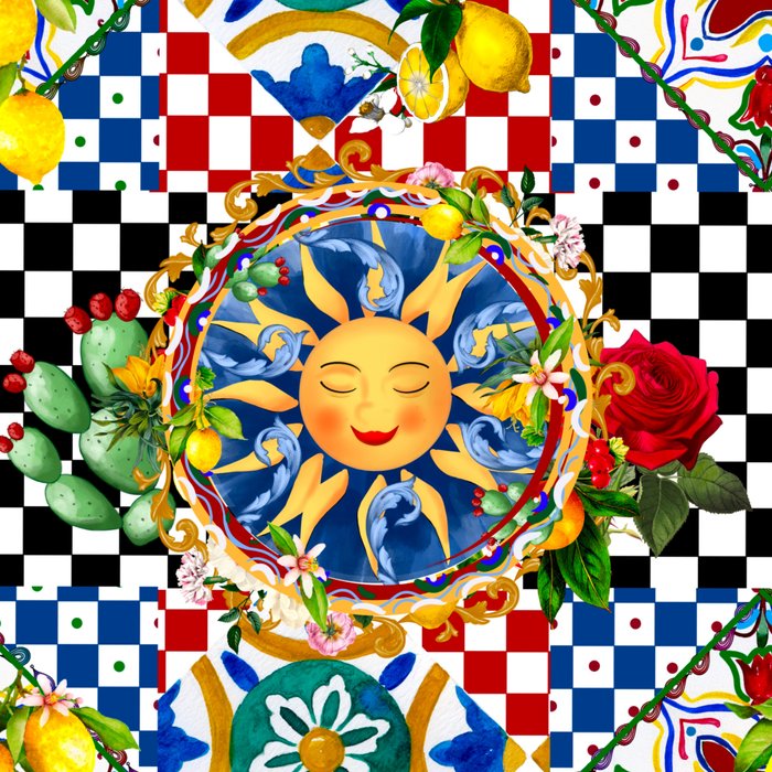 Sicilian sun,majolica,lemon,roses art Coffee Mug Gallery Image 2