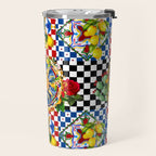 Sicilian sun,majolica,lemon,roses art Travel Mug Gallery Image 2