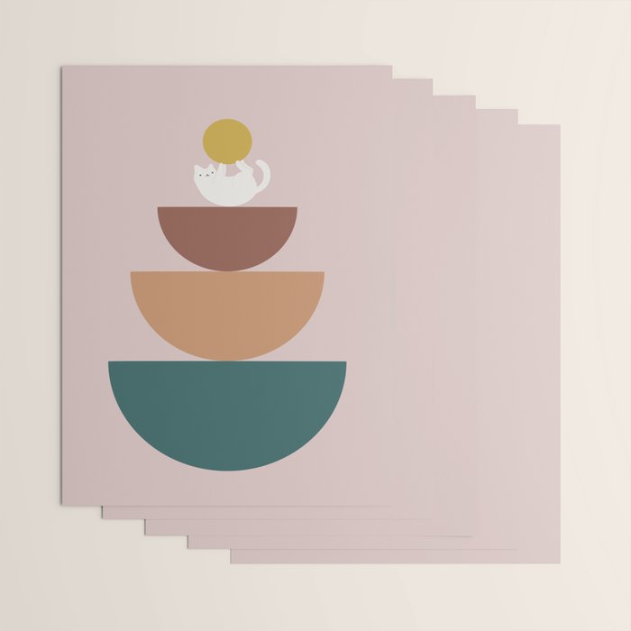 Cat Landscape 196C Wrapping Paper Gallery Image 3