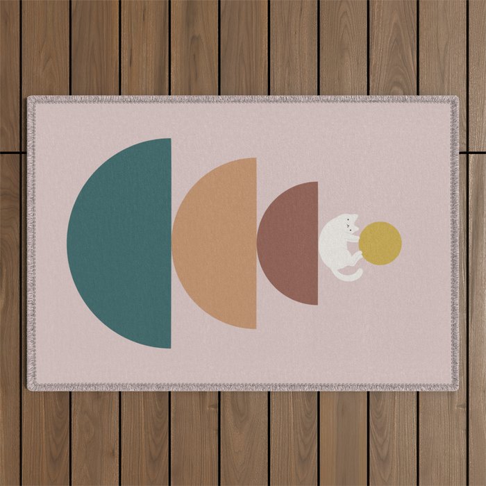 Cat Landscape 196C Outdoor Rug Gallery Image 1