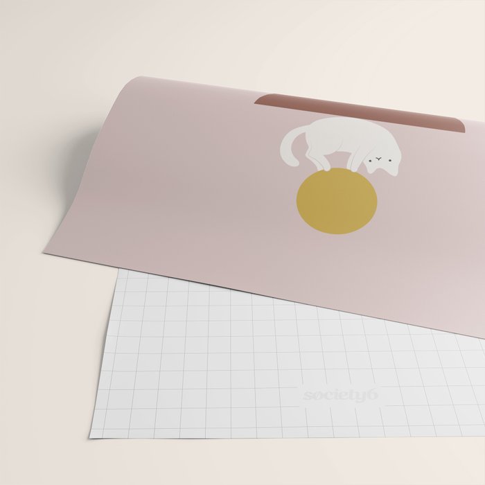 Cat Landscape 196C Wrapping Paper Gallery Image 2