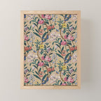 William Morris Birds, Butterflies and Bees Vintage Pattern Mini Art Print Gallery Image 1