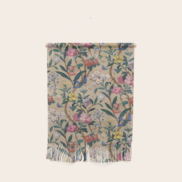 William Morris Birds, Butterflies and Bees Vintage Pattern Wall Hanging Gallery Image 1