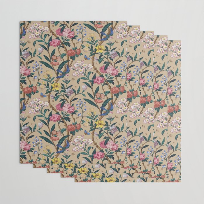 William Morris Birds, Butterflies and Bees Vintage Pattern Wrapping Paper Gallery Image 3