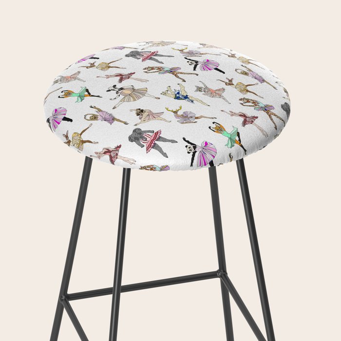 Animal Square Dance Hipster Ballerinas Stool Gallery Image 2