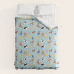 Funny dog animal cartoon art pattern Comforter Gallery Image 6