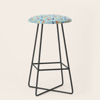 Funny dog animal cartoon art pattern Stool Gallery Image 1