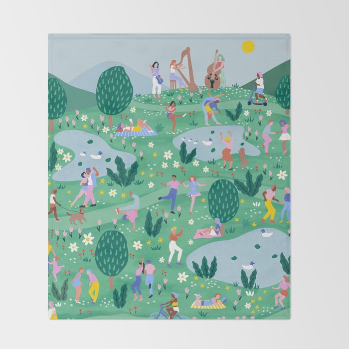 Spring Festival Throw Blanket Gallery Image 2