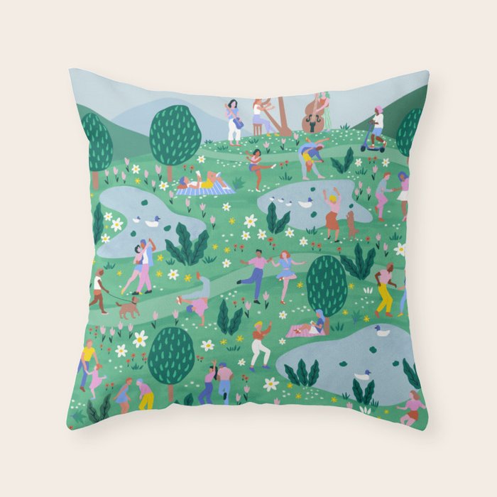 Spring Festival Throw Pillow Gallery Image 6