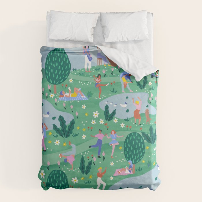 Spring Festival Duvet Cover