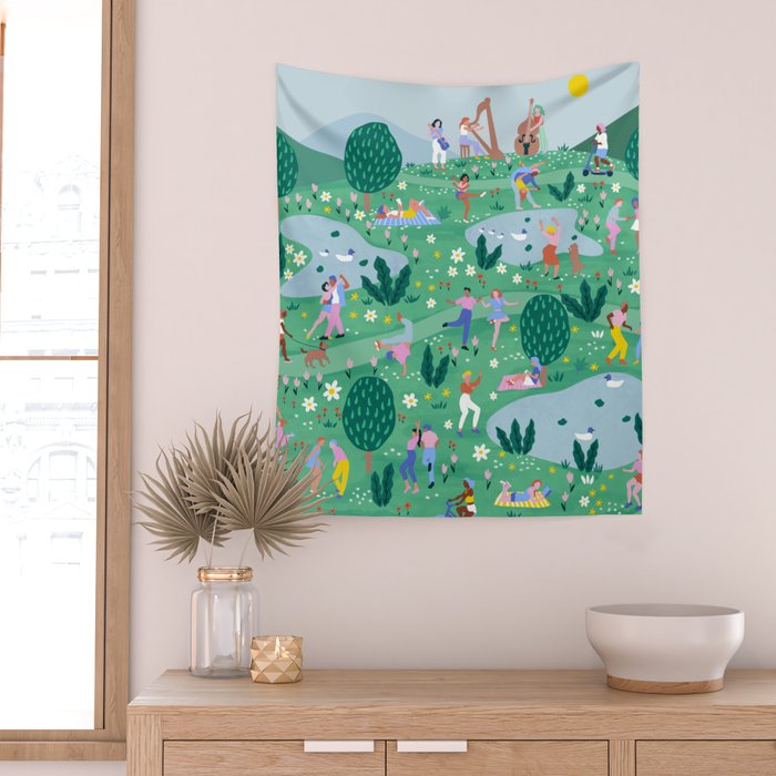 Spring Festival Wall Tapestry Gallery Image 2