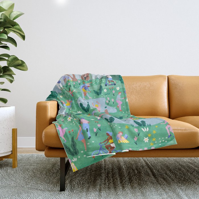 Spring Festival Throw Blanket Gallery Image 1
