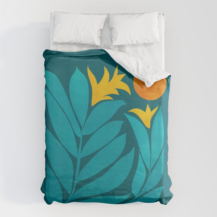 Wild Garden / Whimsical Botanical Series Duvet Cover Gallery Image 6