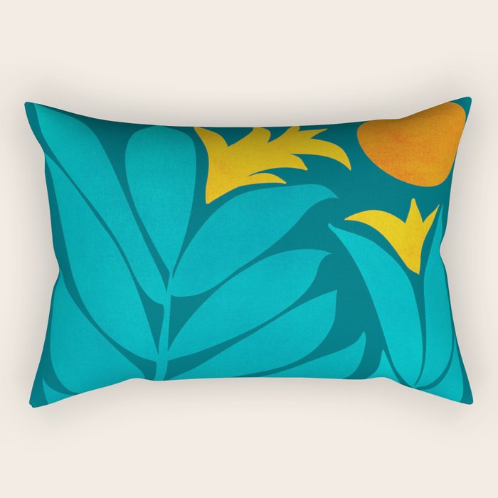 Wild Garden / Whimsical Botanical Series Rectangular Pillow Gallery Image 2