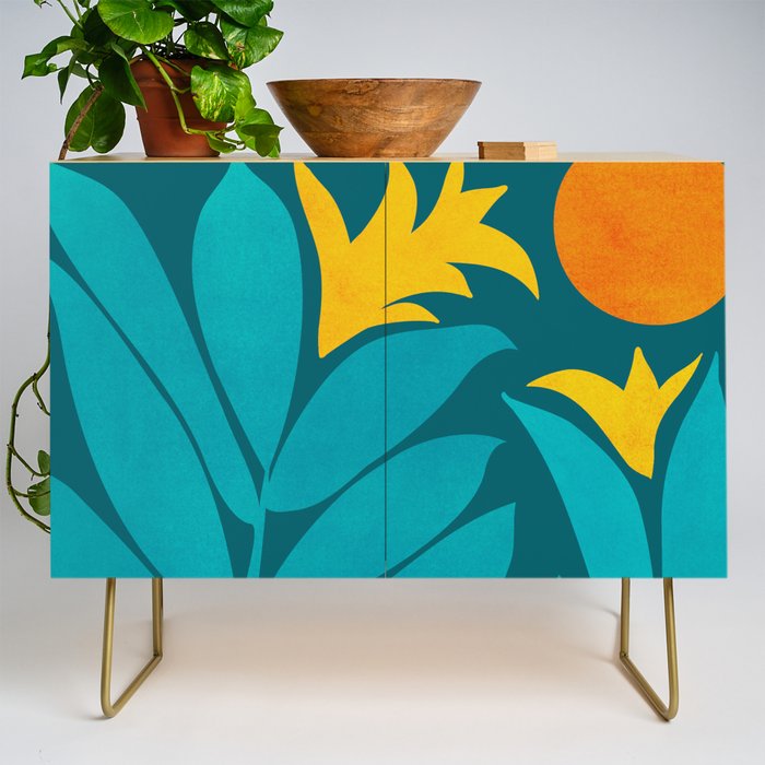 Wild Garden / Whimsical Botanical Series Credenza Gallery Image 1