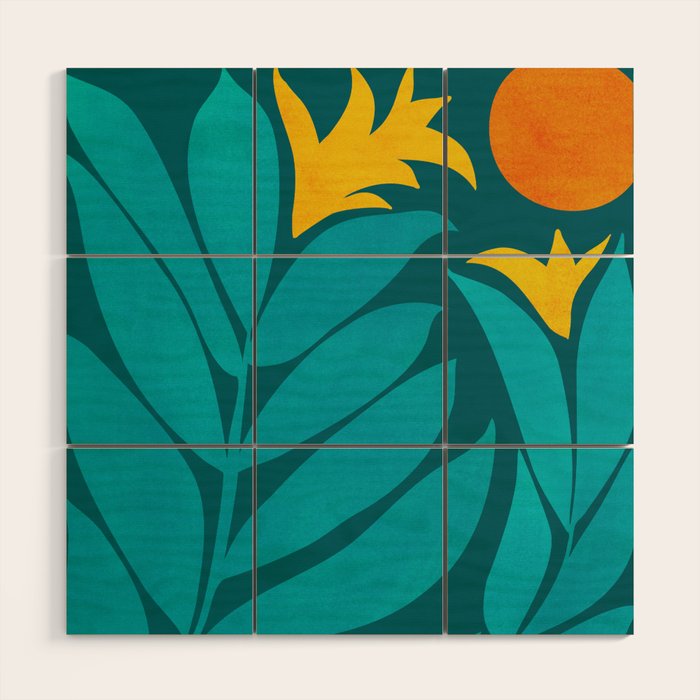 Wild Garden / Whimsical Botanical Series Wood Wall Art Gallery Image 1