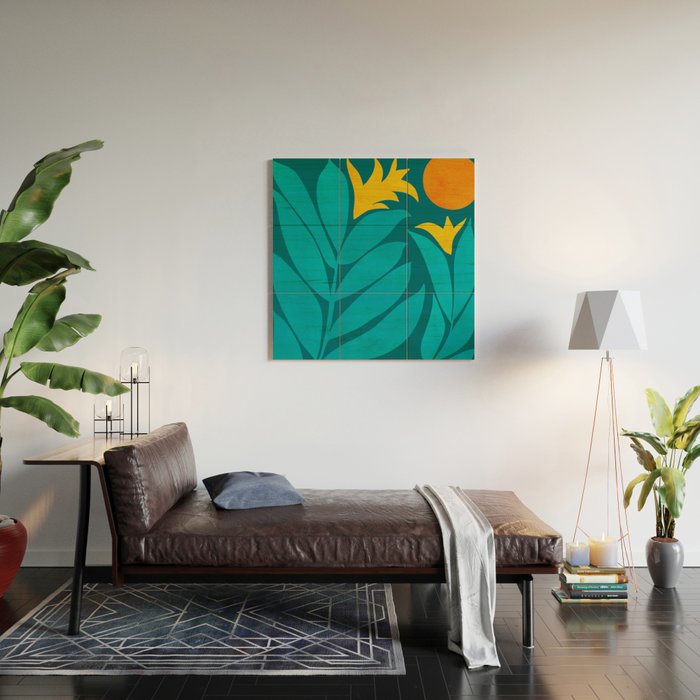 Wild Garden / Whimsical Botanical Series Wood Wall Art Gallery Image 2