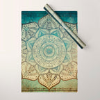 Faded Bohemian Mandala Wrapping Paper Gallery Image 1