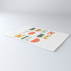 Born To Be Wild, Be Kind, Modern Abstract Print, Boho Decor, Nursery Decor  Rug Gallery Image 3