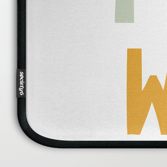 Born To Be Wild, Be Kind, Modern Abstract Print, Boho Decor, Nursery Decor  Laptop Sleeve Gallery Image 3