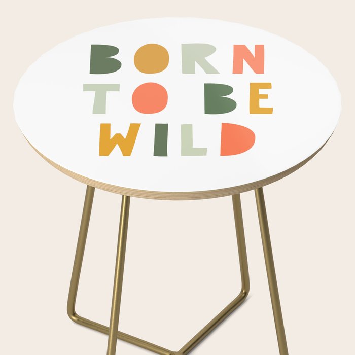 Born To Be Wild, Be Kind, Modern Abstract Print, Boho Decor, Nursery Decor  Side Table Gallery Image 2