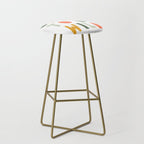 Born To Be Wild, Be Kind, Modern Abstract Print, Boho Decor, Nursery Decor  Stool Gallery Image 2