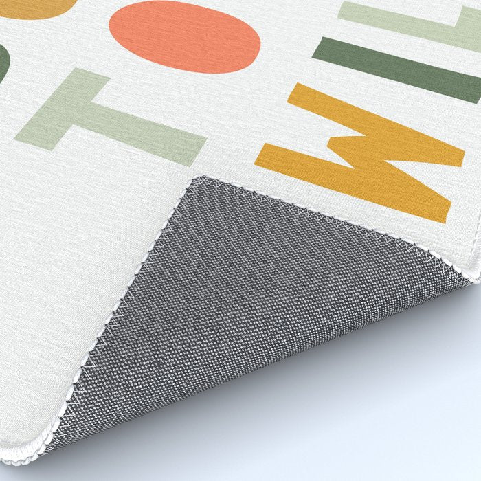 Born To Be Wild, Be Kind, Modern Abstract Print, Boho Decor, Nursery Decor  Rug Gallery Image 4