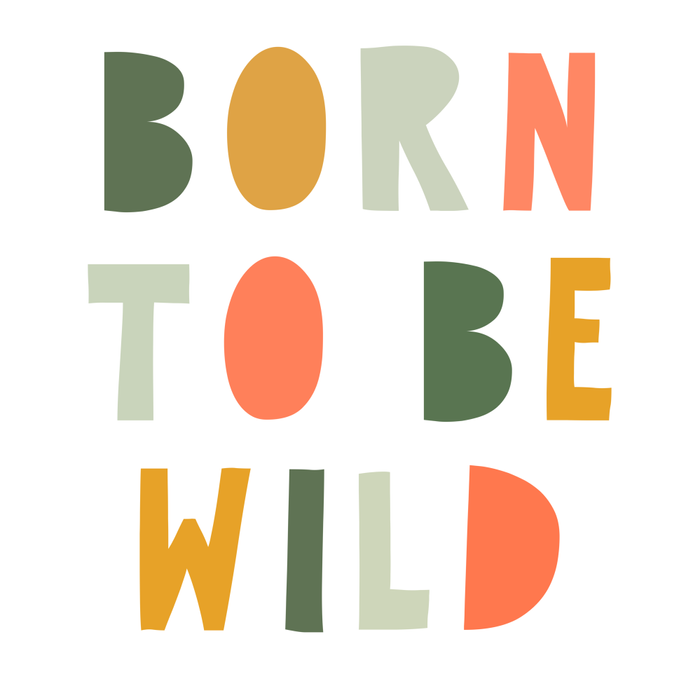 Born To Be Wild, Be Kind, Modern Abstract Print, Boho Decor, Nursery Decor  Coffee Mug Gallery Image 2