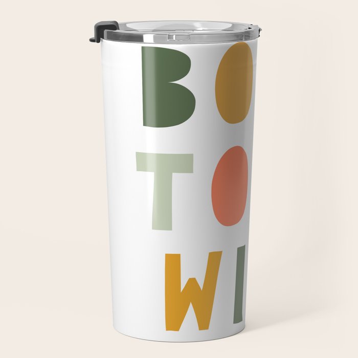 Born To Be Wild, Be Kind, Modern Abstract Print, Boho Decor, Nursery Decor  Travel Mug Gallery Image 3