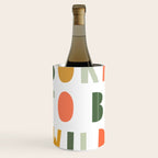 Born To Be Wild, Be Kind, Modern Abstract Print, Boho Decor, Nursery Decor  Wine Chiller Gallery Image 1