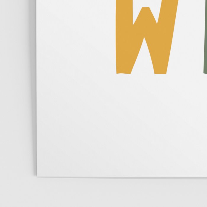 Born To Be Wild, Be Kind, Modern Abstract Print, Boho Decor, Nursery Decor  Poster Gallery Image 3