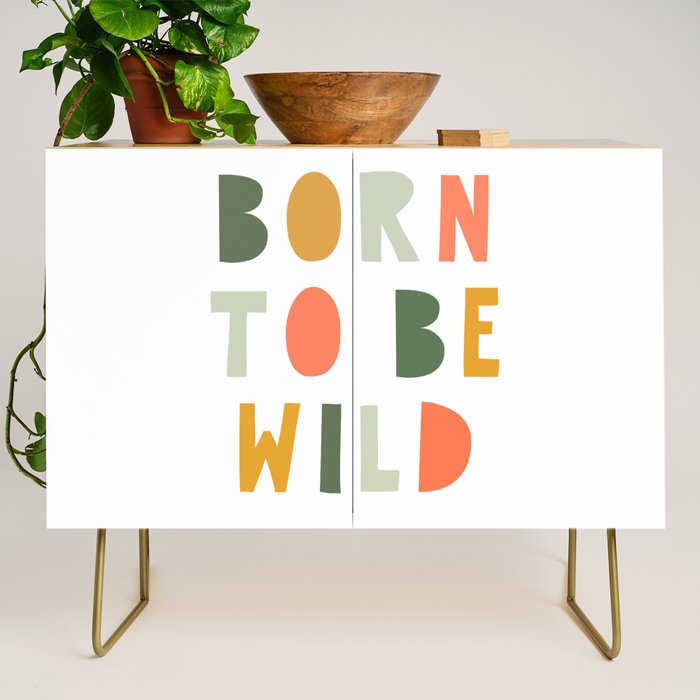 Born To Be Wild, Be Kind, Modern Abstract Print, Boho Decor, Nursery Decor  Credenza Gallery Image 1