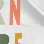 Born To Be Wild, Be Kind, Modern Abstract Print, Boho Decor, Nursery Decor  Wall Tapestry Gallery Image 3