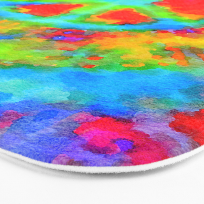 Tie Dye Peace Sign Bath Mat Gallery Image 3